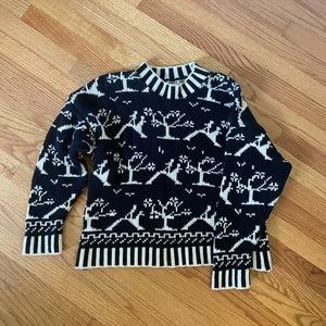 Kitty hawk by Vivian wang black and white sweater